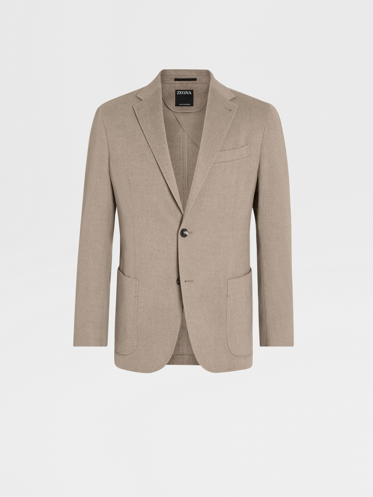 Chaqueta Camisera en Oasi Cashmere Gris Pardo